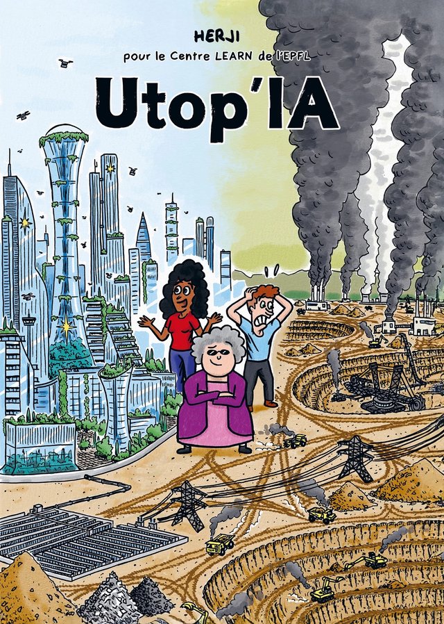 Utop'IA: une BD pour comprendre l’impact environnemental de l’IA